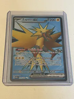 Zapdos EX 192/165 Sv: Scarlet & Violet 151 Full Art Holo Pokemon Trading Card - Image 3