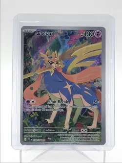 ZACIAN 2025 POKEMON PHANTASMAL FLAMES ILLUSTRATION RARE B 100/094 Q5542 - Image 1