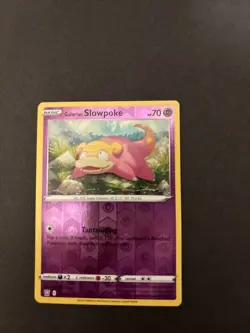 Pokemon TCG Galarian Slowpoke Reverse Holo Common Battle Styles 54/163 - Image 1