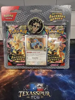 Pokemon Mega Evolution Ascended Heroes 2-Pack Blister Larry’s Komala - Image 1
