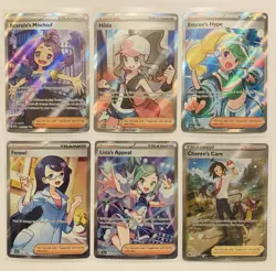 6- Pokemon-Full Art Trainer Lot! Hilda, Acerola, Lisia, Cheren…etc - Image 1