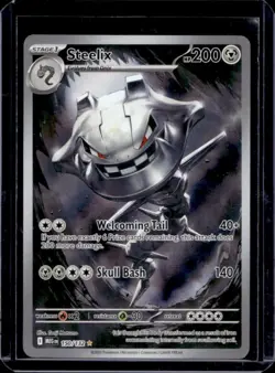 2025 Pokemon Mega Evolution Steelix Illustration Rare #150/132 - Image 1