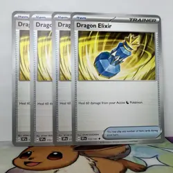 Dragon Elixir 172/191 - Play Set (x4) - Pokemon TCG: Surging Sparks NM - Image 1