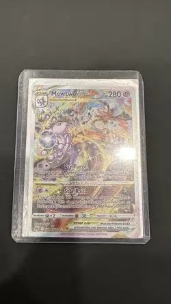 Pokemon Mewtwo VSTAR GG44/GG70 Crown Zenith Ultra Rare Full Art Holo - Image 1