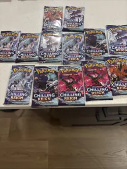 Pokemon TCG Chilling Reign Booster Packs Sealed - Image 1
