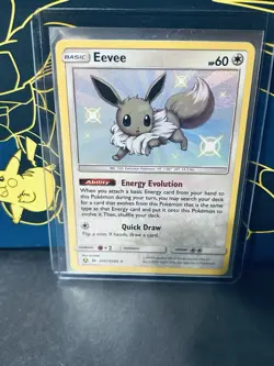 Pokemon Eevee TCG SV41/SV94 Hidden Fates Shiny Vault Holo Rare NM Condition - Image 1