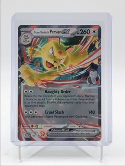 TEAM ROCKET'S PERSIAN EX 2025 POKEMON DESTINED RIVALS DOUBLE RARE 150 Q5542 - Image 1