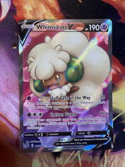 Pokemon TCG Whimsicott V Sword & Shield: Brilliant Stars 160/172 Holo Ultra Rare - Image 2