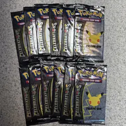 Pokemon Celebrations 25th Anniversary Booster Pack - Lot of 12 packs - Image 1