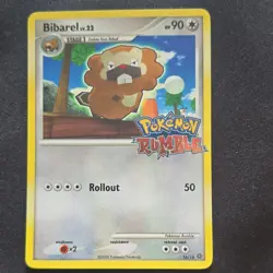 Bibarel 16/16 Pokemon Rumble Promo Stage 1 Regular HP 90 2009 Pokemon TCG - Image 1