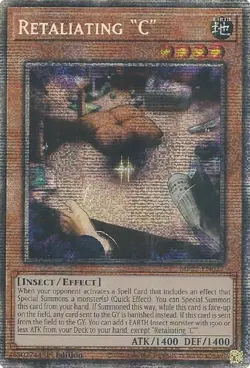 Yugioh! Retaliating "C" - MP25-EN027 - Starlight Rare - 1st Edition Near Mint, E - Image 1