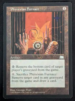 MTG Phyrexian Furnace- STAMPED -Weatherlight Magic the Gathering Card # 155 - Image 1