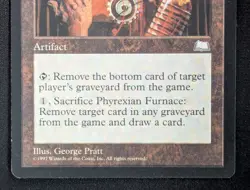 MTG Phyrexian Furnace- STAMPED -Weatherlight Magic the Gathering Card # 155 - Image 4
