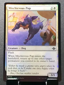 MTG 25 MISCHIEVOUS PUP Lost Caverns Of Ixalan Foil uncommon card⚔NM/MT - Image 1