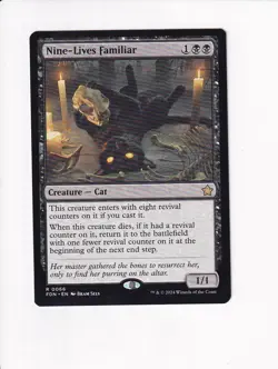 MAGIC THE GATHERING MTG FOUNDATIONS NINE-LIVES FAMILIAR - Image 1