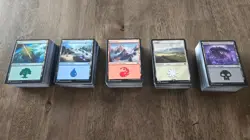 MTG Magic the Gathering Collection Lot Basic Lands 500 and 50 Non-Basic Lands NM - Image 1