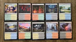 MTG Magic the Gathering Collection Lot Basic Lands 500 and 50 Non-Basic Lands NM - Image 3
