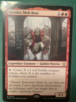 2024 - Krenko, Mob Boss - Foundations #0204 MTG Magic The Gathering Commander NM - Image 4