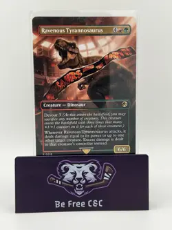 Ravenous Tyrannosaurus (Borderless) -MTG - Universes Beyond: Jurassic World - Image 1