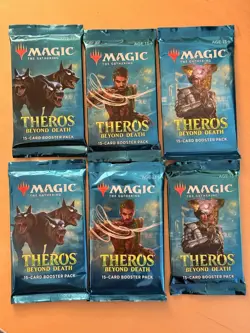 6 Booster Packs Theros Beyond Death Magic The Gathering MtG - Image 1