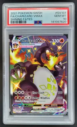 2021 Pokemon Sword & Shield Shining Fates Charizard VMAX Full Art PSA 10 NP2 - Image 1