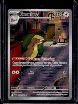 2025 Pokemon Mega Evolution Gumshoos Illustration Rare #153/132 - Image 1