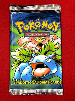 1999 Pokemon Base Set Unlimited Factory Sealed Pack VENUSAUR - Image 1