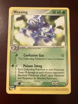 Weezing 24/109 EX Ruby & Sapphire Non Holo Regular Rare 2003 Pokemon TCG Card - Image 1