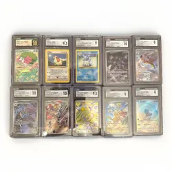 Pokemon PSA CGC Graded Lot of 10 Slabs Cards Pristine Mewtwo - Image 1