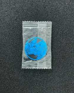 Pokemon TCG S-Chinese 151 Collect Blue Metal Coin Frogadier Sealed LU57 - Image 1