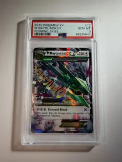 2015 Pokemon M Rayquaza EX 76/108 Roaring Skies Holo Ultra Rare PSA 10 - Image 1