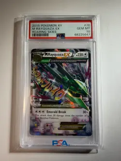 2015 Pokemon M Rayquaza EX 76/108 Roaring Skies Holo Ultra Rare PSA 10 - Image 3