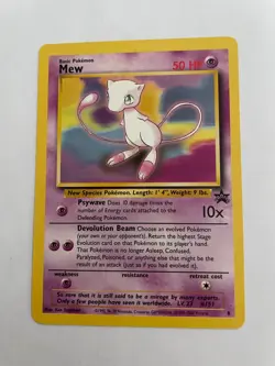 Mew #8 Black Star Promo Rare Vintage Pokemon Card - NM - Image 1