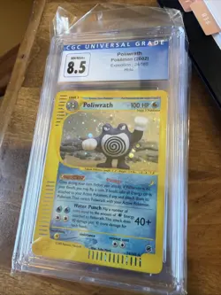 2002 Poliwrath #24 Pokemon Expedition Holo Graded NM-MINT+ 8.5 CGC - Image 1
