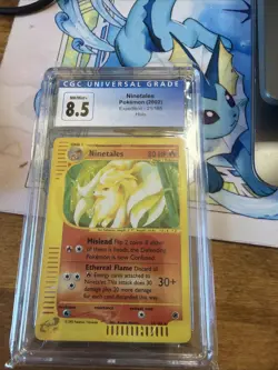 2002 Pokemon Expedition Ninetales Holo #21 CGC 8.5 NM/Mint+ - Image 1