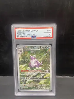 Pokemon 2023 Mew En-151 #174 Nidoking Illustration Rare PSA 10 Gem Mint - Image 1