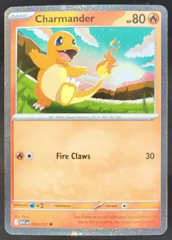 Pokemon Charmander Ascended Heroes 020/217 Cosmo Holo LR - Image 1