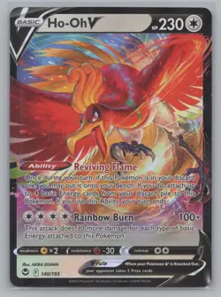 Pokemon TCG - Ho-Oh V #140/195 - Silver Tempest - Ultra Rare Holo - Image 1