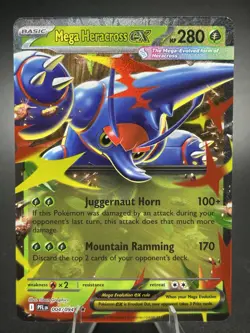 Pokemon TCG Mega Heracross Ex 004/094 Double Rare Holo - Image 1