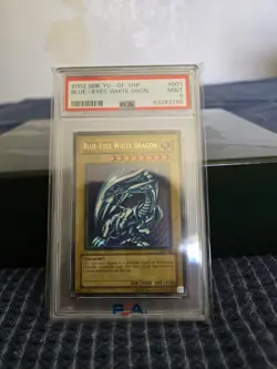 Konami Blue-Eyes White Dragon SDK-001 Kaiba PSA 9 Ultra Rare Unlimited FADED - Image 1