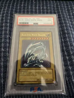 Konami Blue-Eyes White Dragon SDK-001 Kaiba PSA 9 Ultra Rare Unlimited FADED - Image 3