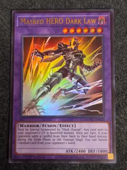 Yugioh! Masked HERO Dark Law Maze of the Muertos MZMU-EN070 Alternate Art - Image 1