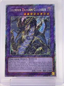 THUNDER DRAGON COLOSSUS 2024 YU-GI-OH! SECRET RARE 1ST EDITION Q5842 - Image 1