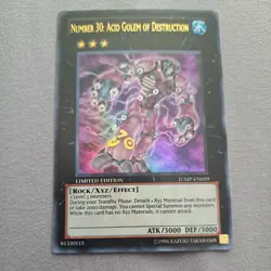 Yugioh Number 30: Acid Golem of Destruction JUMP-EN059 Ultra Rare NM - Image 1