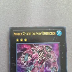 Yugioh Number 30: Acid Golem of Destruction JUMP-EN059 Ultra Rare NM - Image 3