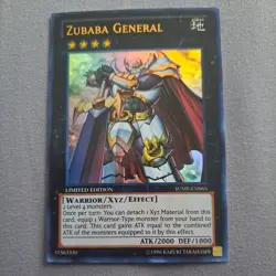 1x (NM) Zubaba General - JUMP-EN065 - Ultra Rare - Limited Edition YuGiOh - Image 1