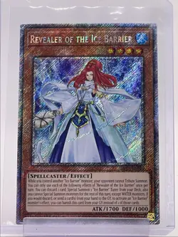 REVEALER OF THE ICE BARRIER 2024 YU-GI-OH! SECRET RARE 1ST EDITION Q5842 - Image 1
