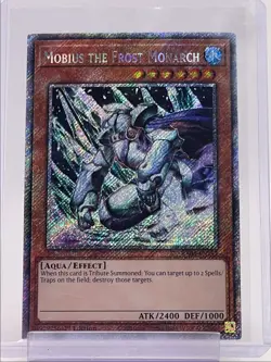 MOBIUS THE FROST MONARCH 2024 YU-GI-OH! SECRET RARE 1ST EDITION Q5842 - Image 1