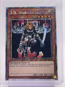 D.D. WARRIOR LADY 2024 YU-GI-OH! SECRET RARE 1ST EDITION Q5842 - Image 1