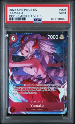 2025 ONE PIECE PREMIUM CARD COLL -6 ASSORT VOL.1- #006 YAMATO PSA 9 - Image 1